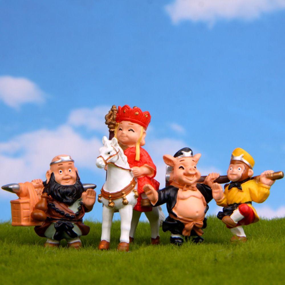 Micro Landscape Sun Wukong Miniaturas Ornament Collection Porky Pig Car Ornament  Landscape Garden