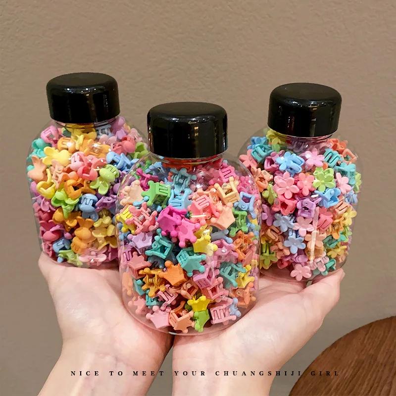50ks/sada Drápky do vlasů Candy Barva Květina Hvězda Sponka do vlasů Postranní spona Dívčí Roztomilá Mini spona do vlasů Ofina Spona do vlasů Korejské vlasové doplňky