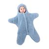 CHICHL Fluffy Baby Infant Star Newborn Baby Baby Zipper Baby Sleeping Going Includes Baby Cold Fully Thick Swaddle, Clothes, Pattern, Cute, Comforter,