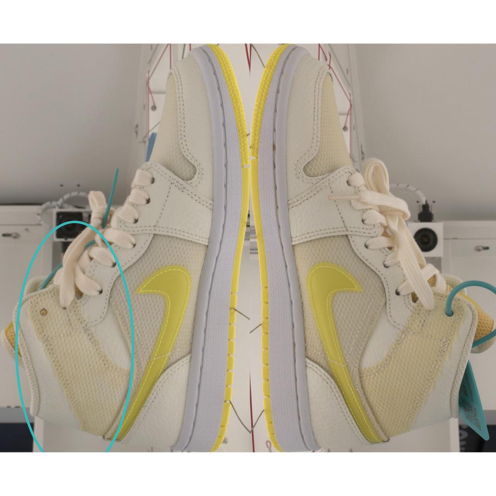 Pre-owned Jordan Air Jordan 1 Mid SE voltage yellow DB2822-107-P26085061518972