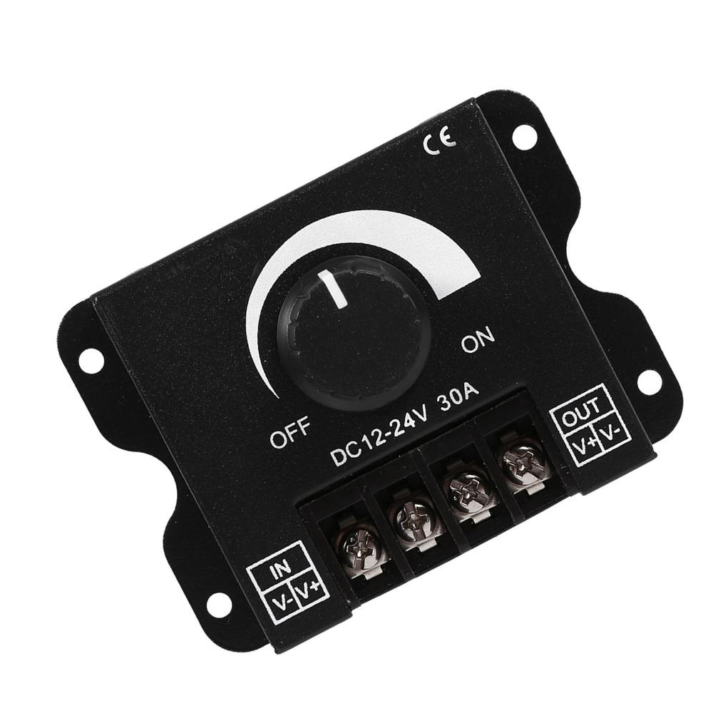 Metal LED Strip Light Controller 30A Current PWM Dimming Controller  Strip Light