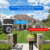 4G Wireless 3-Lens 3K Outdoor Home Security Camera, 6MP WiFi Network
