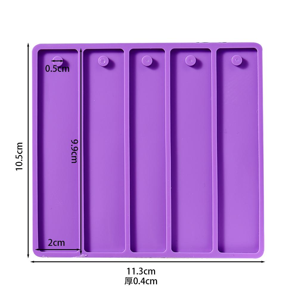 New Laser Bookmark Silicone Mold Multi Shape Epoxy Resin Mould Holographic Light For DIY Decor Craft Jewelry Making Tools