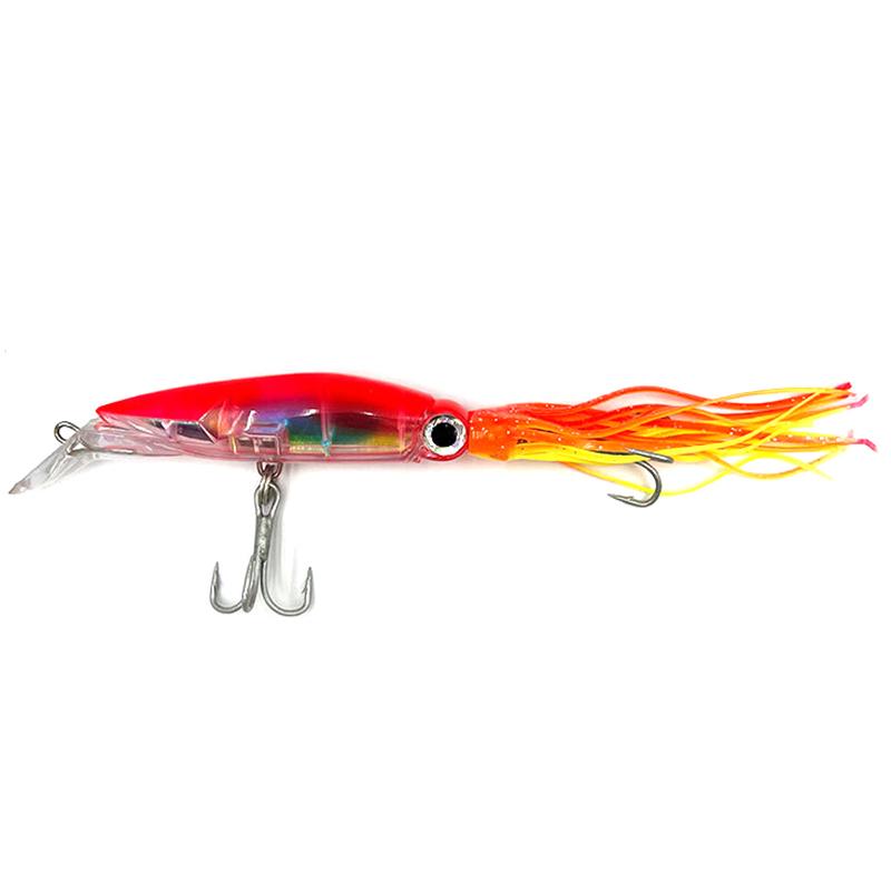Sea Fishing Long Shot Big Octopus Squid Bait Luya Bait Fake Bait With Beard Plastic Squid Bait