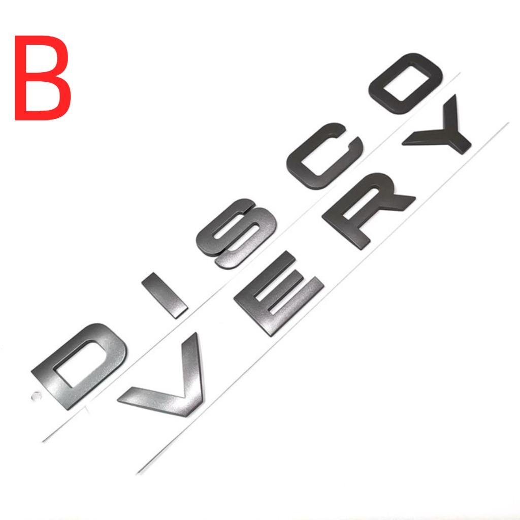 3D Letter DISCOVERY Car Rear Front Badge Emblem Decal Sticker for L/and R/over Front Hood Rear Trunk Accessories