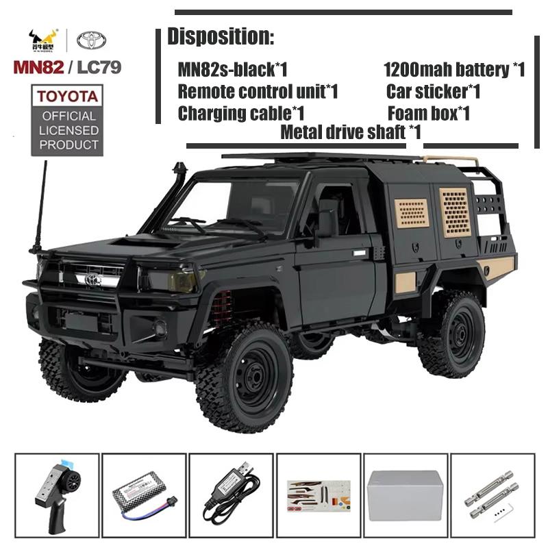 MN82 MN82 Pro Remote Controlled Climbing Off-road Vehicle 1:12 Full scale 4WD For Toyota LC79 Simulation RC Model Toy Rc Car