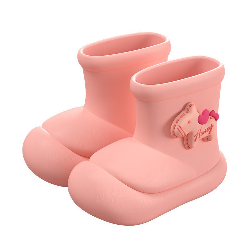 EVA Cotton Children's Rain Boots for Girls, New Baby Rain Boots for Boys and Girls, Kids' Warm Waterproof Non-Slip Water Shoes