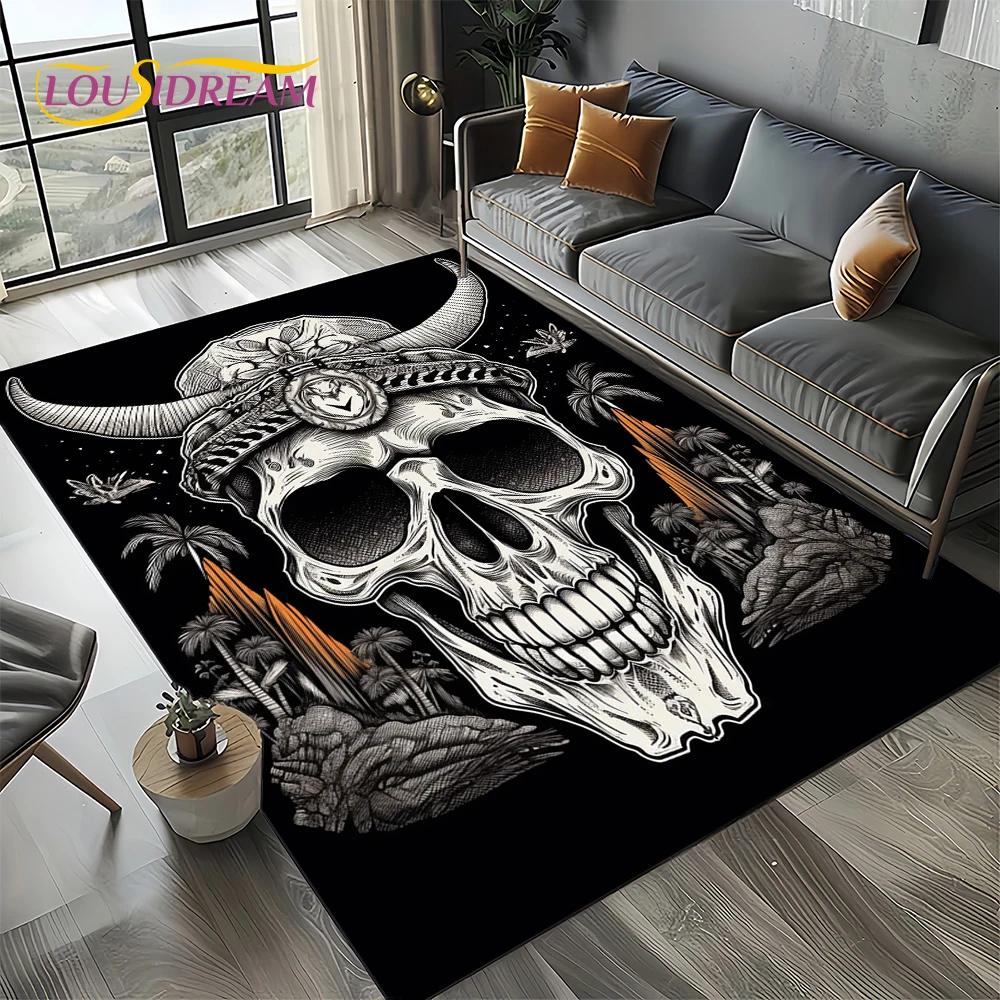 Odin Viking Symbol Valknut Nordic Valhalla Carpet Rug for Living Room Bedroom Home Sofa Decoration,Area Rug Non-slip Floor Mat