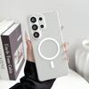 Matte Translucent For Magsafe Magnetic Case For Samsung S26 S25 S24 S23 S22 Plus Ultra Slim Clear Wireless Charge Hard PC Cover