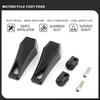 Motorcycle Foot Pegs Phantom Male Mount Footrest Pedals for Harley Sportster 883 Dyna Street Bob Fatbob Touring Road Glide Street Glides Fat Boy