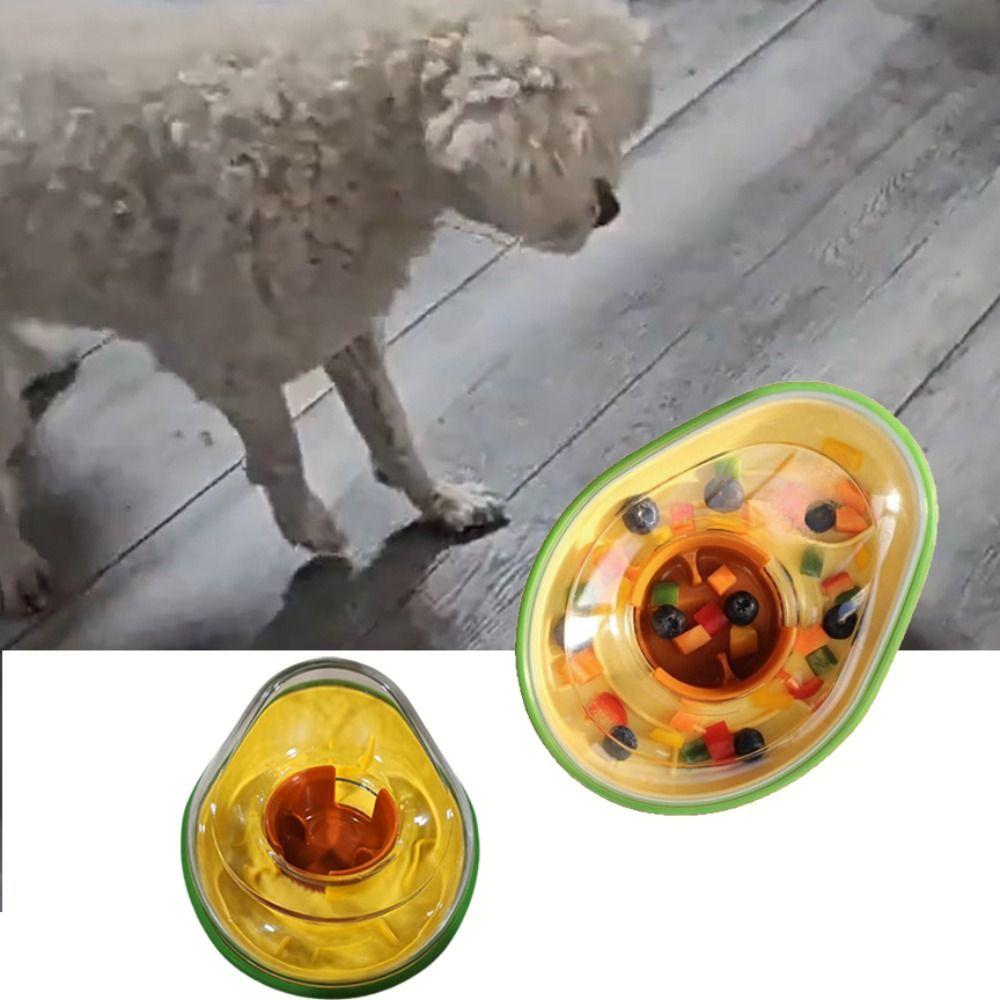 Wear-resistant Avocado Dog Slow Feeder Spill Proof Dog Training Toy Relieve Boredom