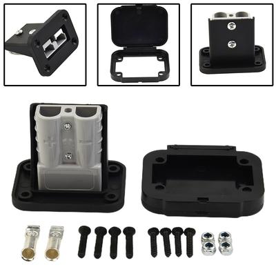 1pcs 50A For Anderson Plug Connector Flush Mount Bracket Panel Cover For Caravan Camper Boat Truck Cable Connectors Plug
