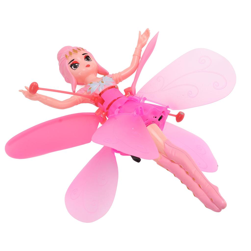 Flying Girls Toys Intelligent Induction Automatic Power Off Protection Flying Dolls for Beginner Kids Pink