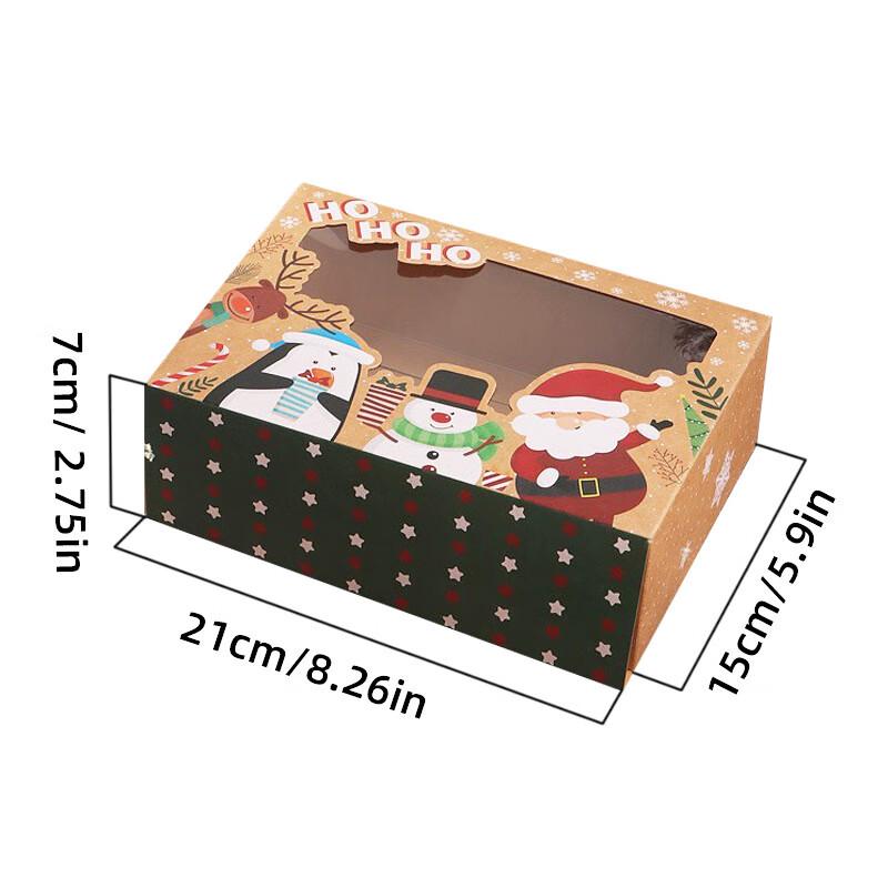 Christmas Window Dessert & Donut Boxes