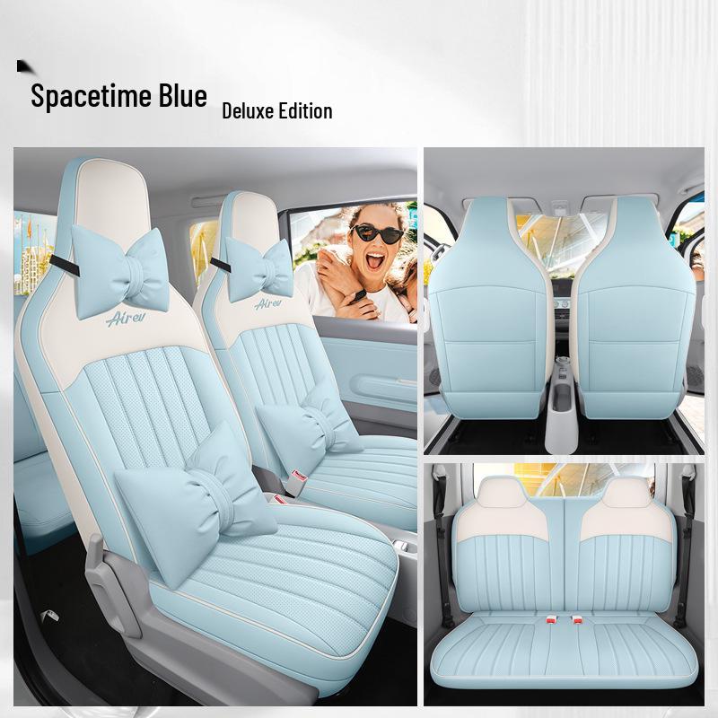 DJGY Wuling Qingkong Seat Cushion: Sporty Leather All-Season Cover for Car Seats.