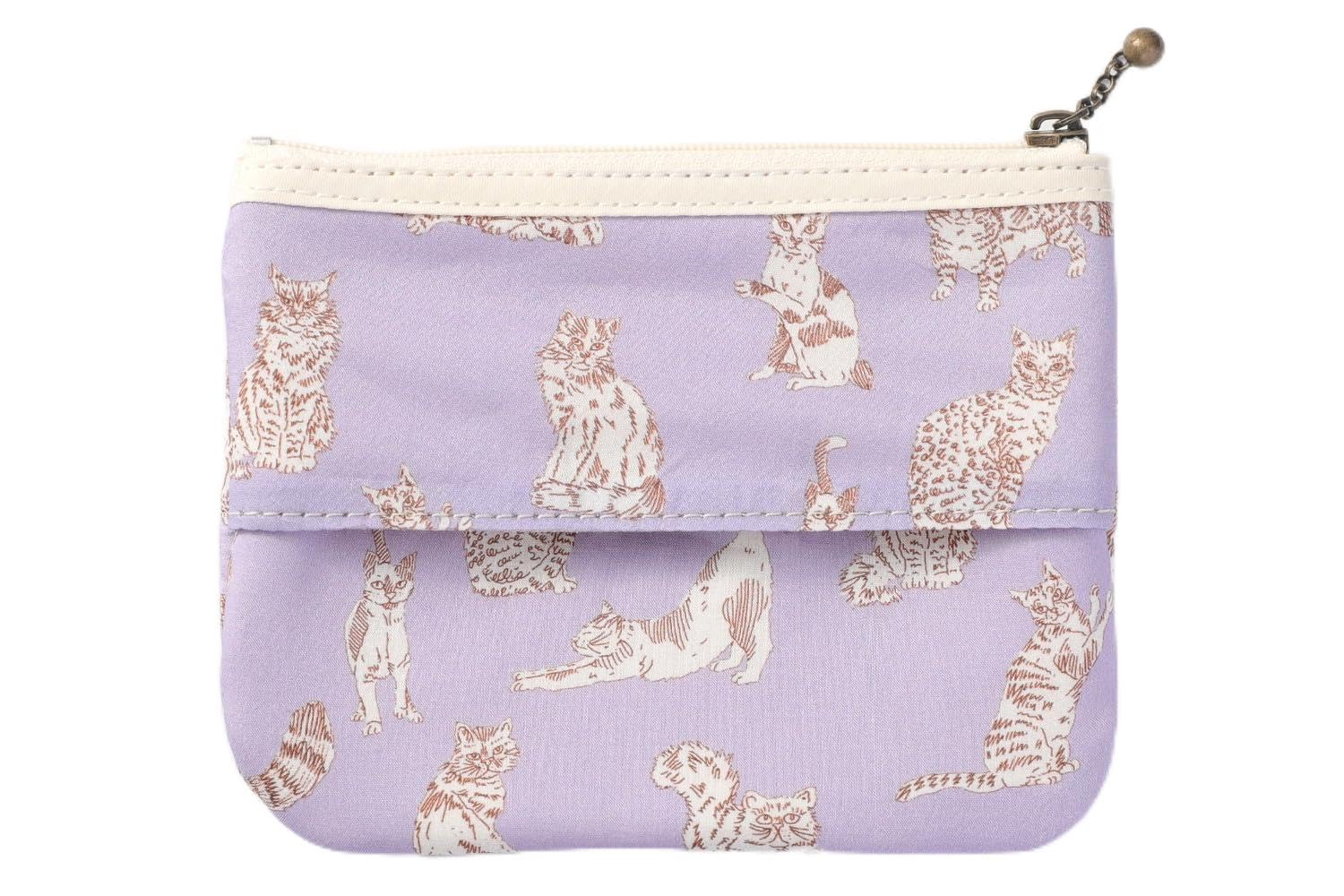 

DDintex FLORET LONDON Tissue Pouch Miao x 11cm 02, Lavender, 13.5 [Liberty Print]