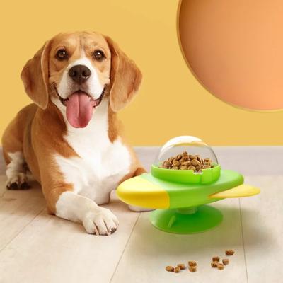 Interactive Dog And Cat Toy Pet Automatic Food Treat Dispenser Cartoon Duck Design Slow Food Pet Snack Feeder for Dog Training