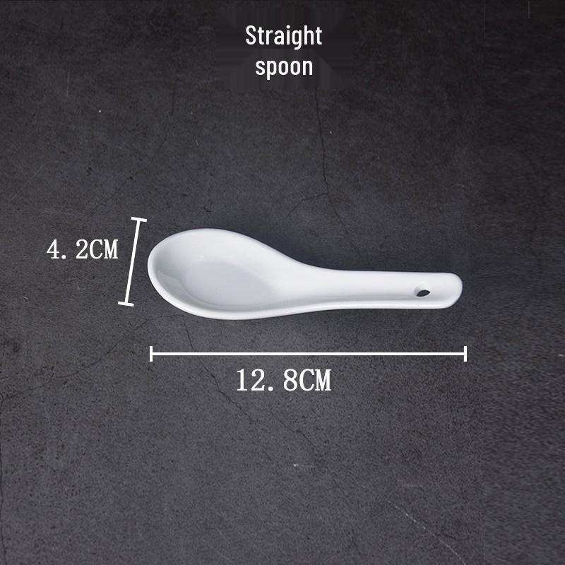 Korean-Style Ceramic Soup & Dessert Spoon Set