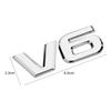 1ks 3D Kovové V6 V8 Logo Objem Motoru Zadní Kufr Zadní Dveře Znak Auta Nálepka Boční Křídlo Emblém Nálepka Styling Auta Příslušenství