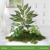 Luxury Faux Green Plant and Flower Decor - Indoor Moss and Grass Clusters for Elegant Landscaping.