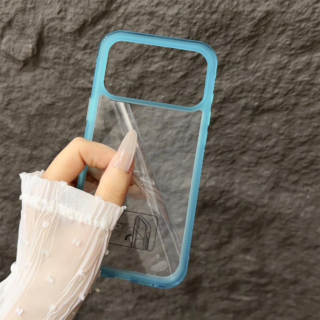 For iPhone 17 Pro Max Case Shockproof TPU+PC Phone Back Cover