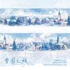 6 Stile 5cm * 200cm/Rolle Reisezeit-Thema Schöne Landschaft PET-Klebeband DIY Handgemachte Materialien Scrapbooking Hintergrunddekoration