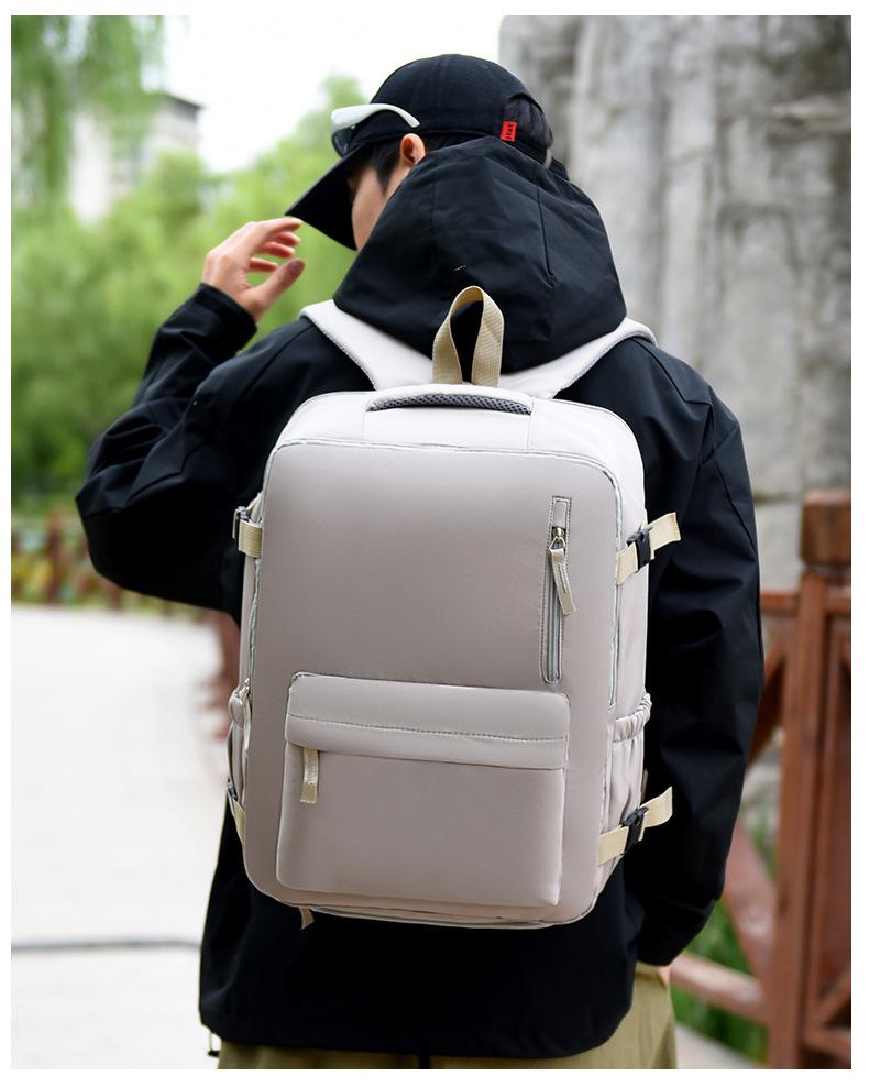 Schoolbag Diligent Explosive Solid Color Backpack Dry and Wet Separation Multifunctional Travel Double Backpack Large Capacity Luggage Backpack