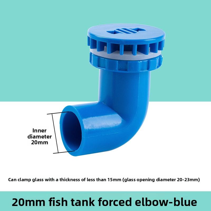 

20-50mm Black PVC Pipe 90° Elbow Connector - Thicken, for Aquarium Overflow Joints, Garden Irrigation Inlet/Outlet Drain Fitting