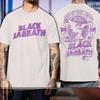 2025 Black Sabbath Aston Villa Back The Final Show Printed Short Sleeve Summer Cotton Round Neck Tshirt Loose Mens Women Print