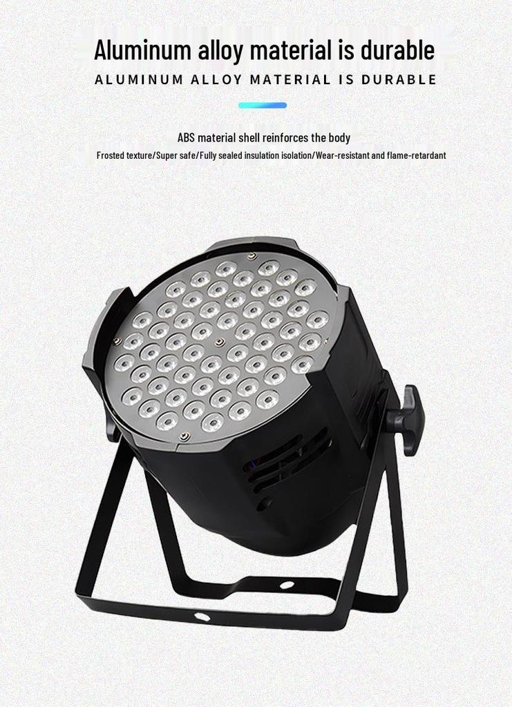 54-LED 3W RGB Par Light - Wedding & Stage Strobe 3-in-1 