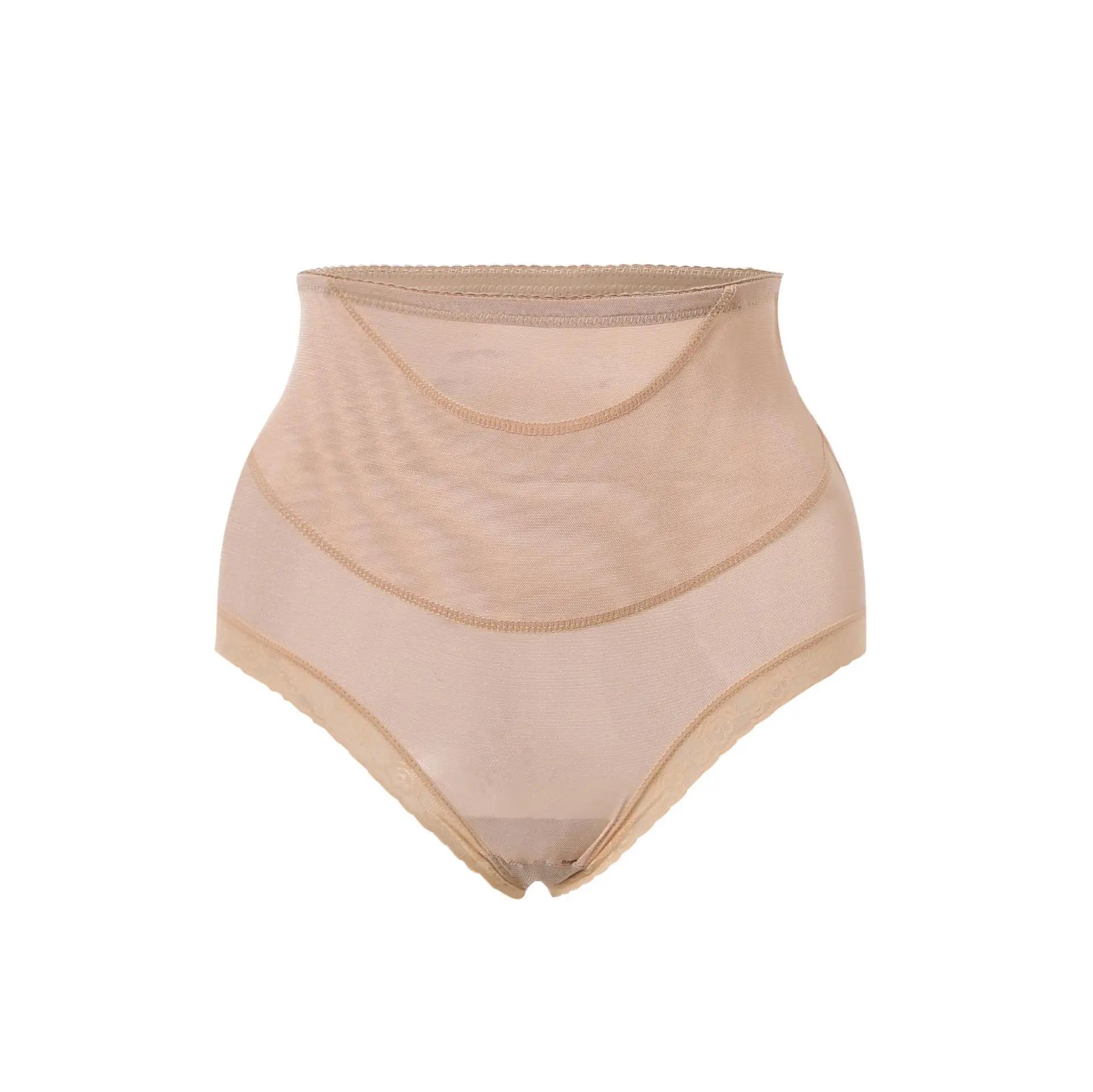 

Women Breathable Mesh Intimates Body Shaping Panties Female Pants High Elastic Control Brief Slimming Belly Shaper Underwear M бежевый