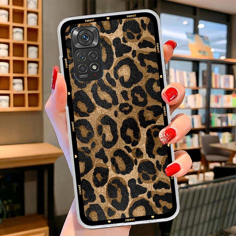 Animal Leopard Print Cover Phone Case For Xiaomi Redmi Note 15 14 13 12 11 10 Pro Plus 14S 12S 11S 11T 11E 10S Soft Fundas Shell