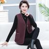 Women's Stylish Plus Velvet Warm Outerwear Vest - Winter Shawl for Middle-Aged Mothers