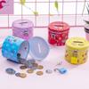 Cute Cartoon Piggy Bank With Iron Lock Metal Piggy Bank Cylinder Saving Box  Birthday Party