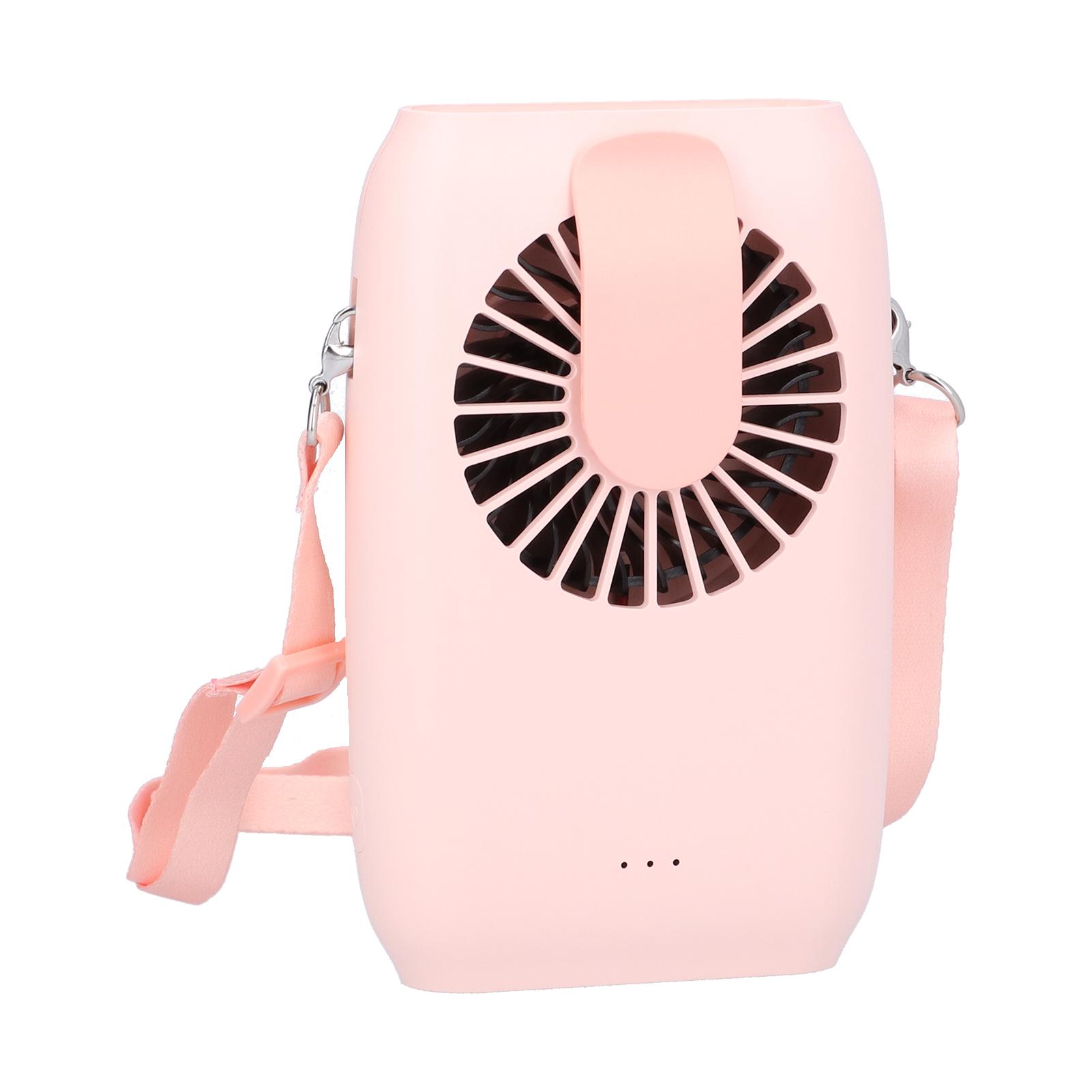 

MultiFunctional ABS Mini Neck Hanging Fan Portable USB Charging Handheld Desktop Fan