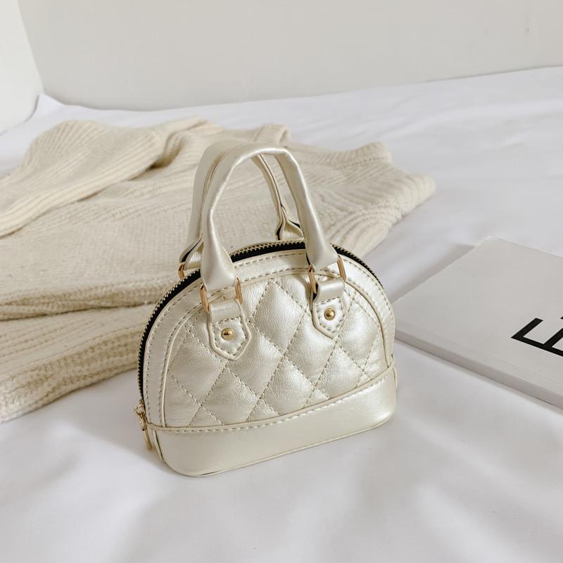 Adorable Mini Shell Bag For Kids Stylish Korean Design With Soft Pu Leather Material