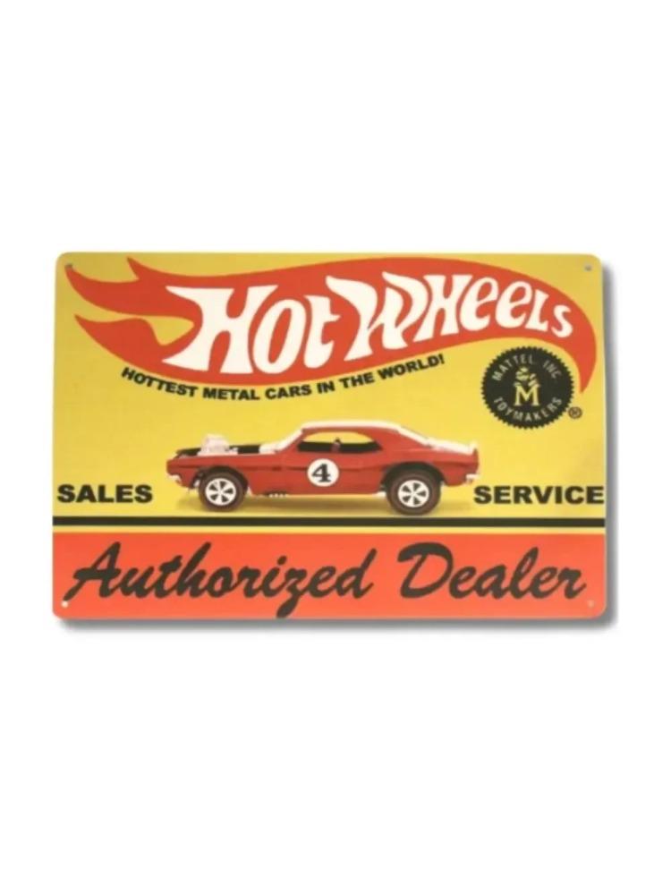 

1PC Hot Wheels Metal Wall Sculpture|Authorized Dealer Tin Poster,Halloween&Christmas Gift,Toy Garage/Man Cave Decor 20x30cm（7.8x11.8inch）