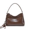 2025 New Matte Cowhide Underarm Bag for Women Genuine Leather Shoulder Bag High-End Handbag Niche Design Crossbody Bag