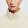 Nike Men's Pullover Stand Collar Letter Long Sleeve Sweatshirt In Off-White