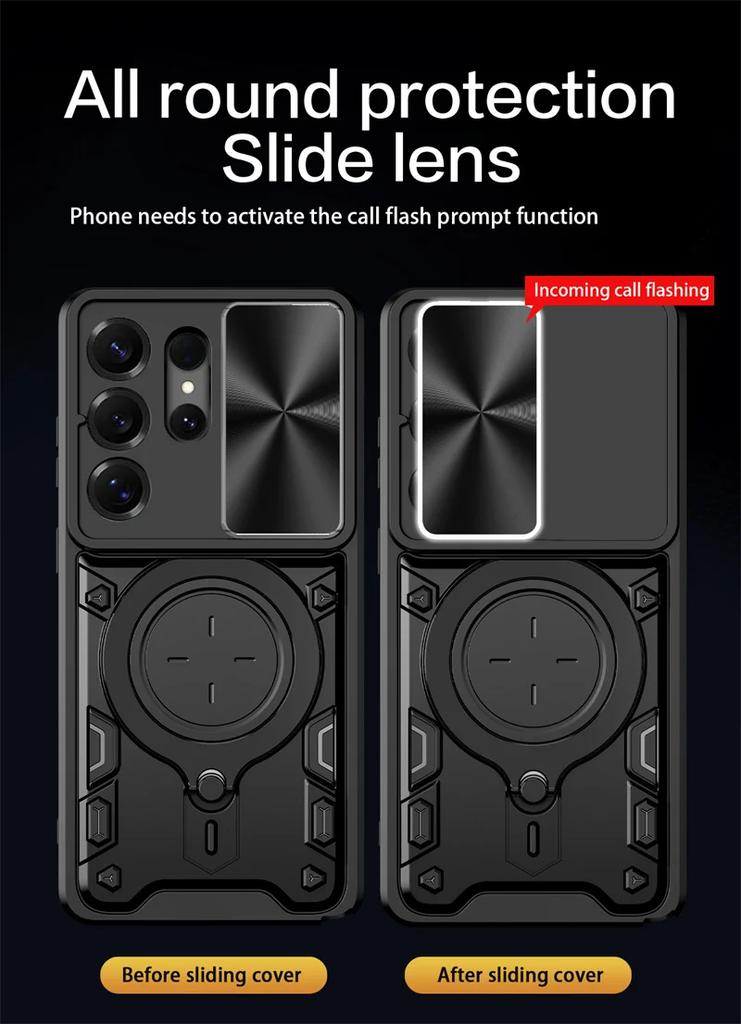 Shockproof Armor Funda For Samsung Galaxy S26 Ultra 5G Car Magnetic Holder Ring Case For S 26 Plus S26Ultra Lens Protector Cover
