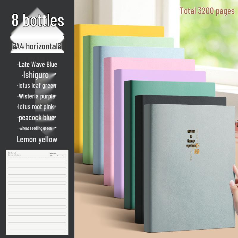 Extra Thick A4 Notebook for Students - Large, Simple Design for High School & University