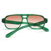 Leopard Print Eyewear Unisex Polarizing Lens Sunglasses Retro Anti-UV Glasses  Women