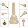 Alomejor1 Trombone Tenor Trombone Mouthpiece for Practice and Performance Mouthpiece, Wear-Resistant Beginners, (Gold)