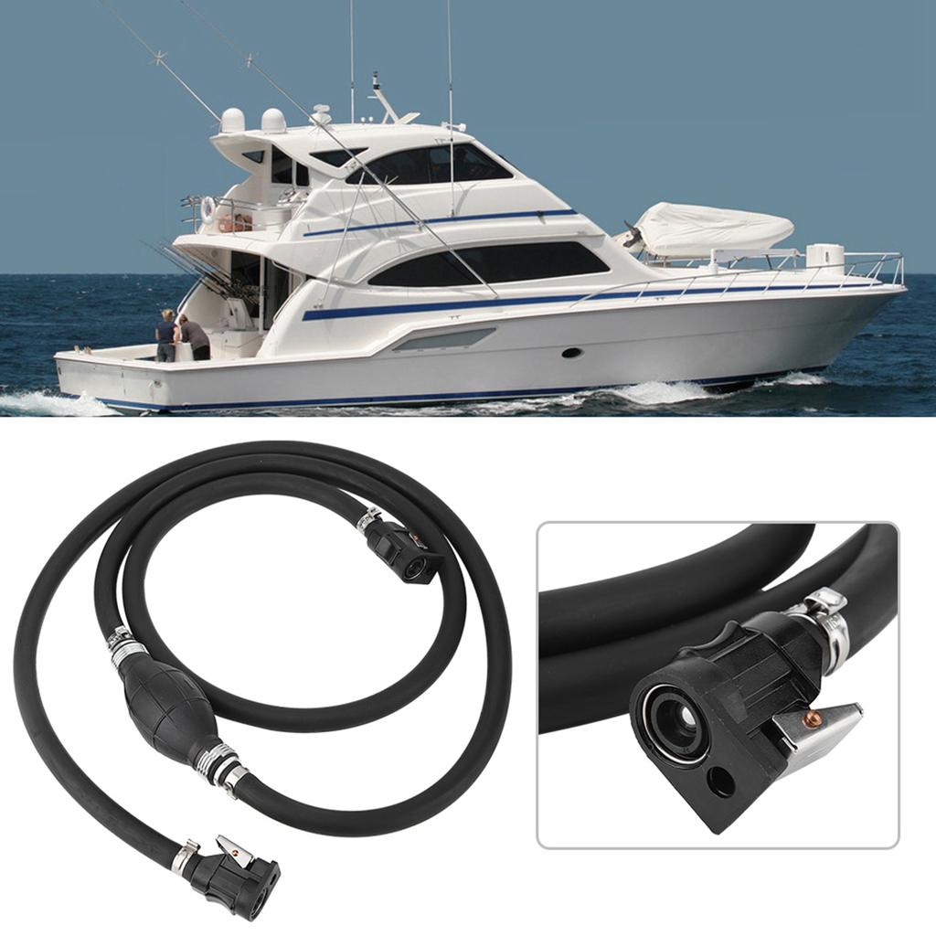 3 8in Boat Motor Fuel Gas Hose Line Assembly Primer Bulb Connector for Yum Marine
