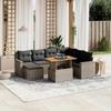 VidaXL Garden Lounge Set with Cushions 8 Pcs, Patio Sofas, Patio Furniture Set, Outdoor Furniture, Grey 3275608