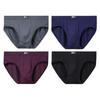 4 PCS Men's Briefs Mid‑Waist Soft Breathable Underwear Comfortable Male Underpants L XL XXL 3XL 4XL 5XL
