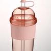 630Ml Large Capacity Household Juice Cup Straw Milk Cup Coffee Milk Tea Cup Ins Feng Shui Cup Office Worker Juice Cup