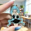 Anime surrounding Hatsune Miku brooch virtual idol first sound metal badge Japanese cute schoolbag accessories