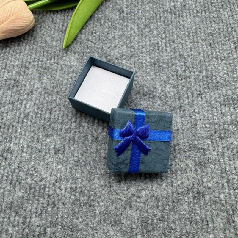 Pack of 30 Jewelry Gift Storage Boxes Small Cardboard Box with Lid and Bowknot for Rings Pendants Necklaces Earrings
