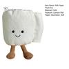 Toilet Roll Plushie Cartoon Paper Plush Toy, Stuffed Smiling Decoration, Rolled Soft Handmade for Home Bedroom PP Cotton Toy
